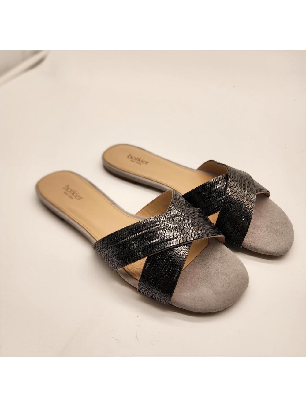 New BOTKIER Women Millie Slide Sandals gray 5.5